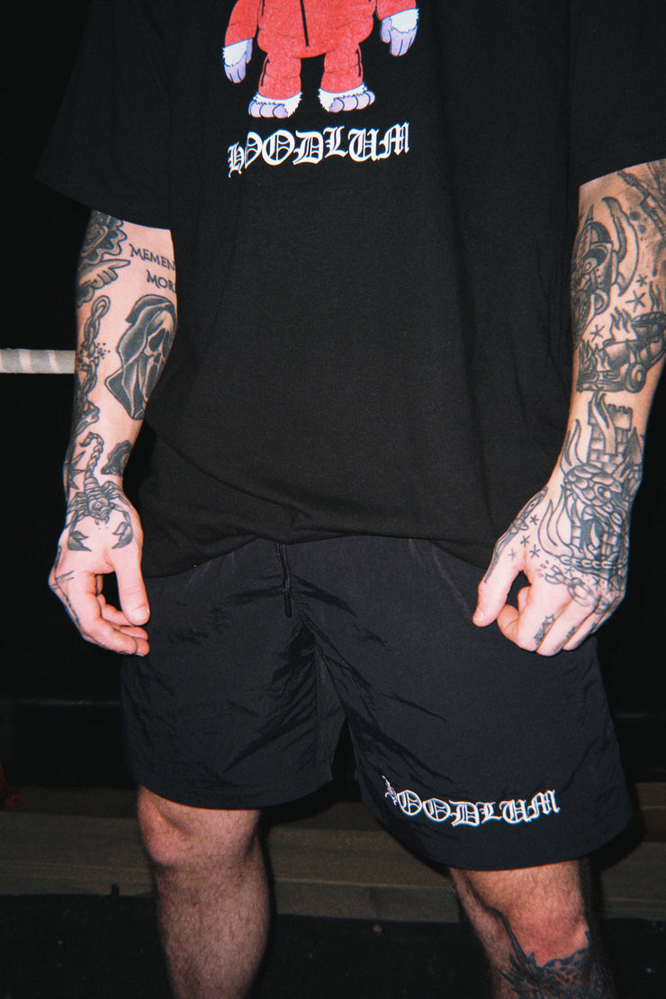 Logo Embroidered Swim Shorts