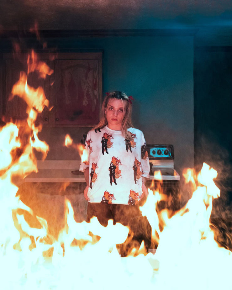 Fire All-Over Print T-Shirt